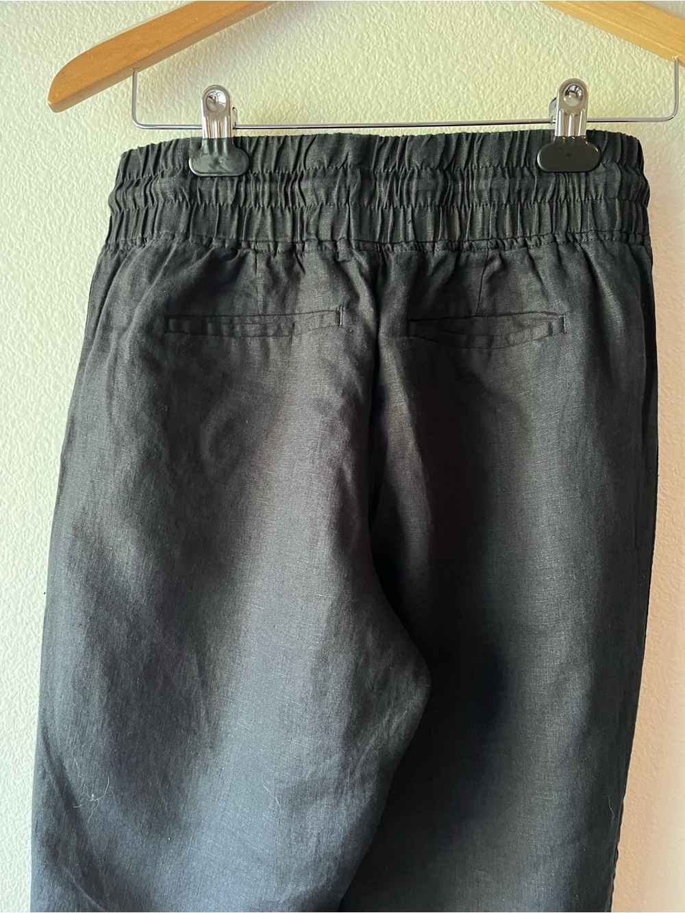 NWT Athleta Cabo Linen Jogger, Black, Size 2 - Picture 5 of 12